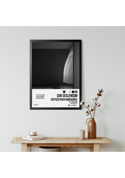 Yüzyüzeyken Konuşuruz - Son Seslenişim Spotify Çerçeveli Poster Tablo modelleri