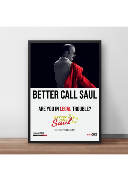 Better Call Saul / Çerçeveli Poster Tablo