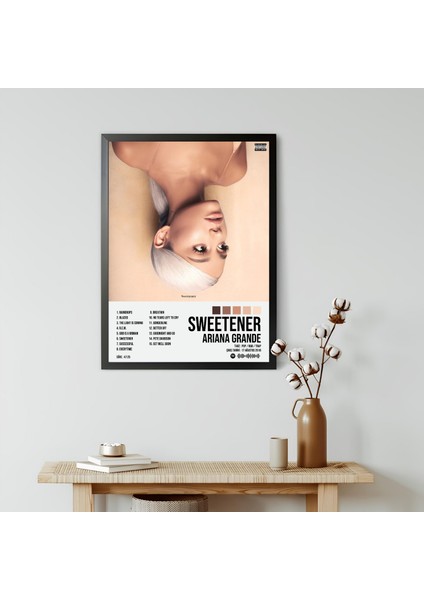Ariana Grande - Sweetener Albüm Spotify Çerçeveli Poster Tablo modelleri