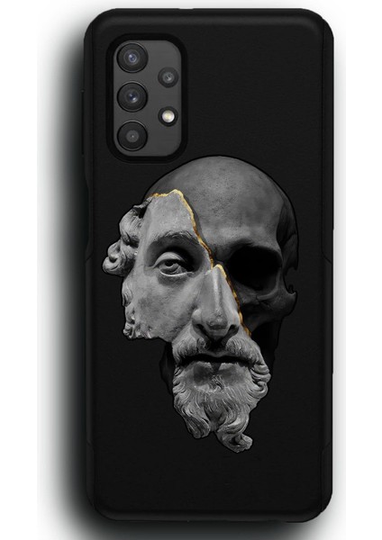 Samsung Galaxy A32 Uyumlu Lansman Telefon Kılıfı "Marcus Aurelius Memento Mori Fani Dünya"