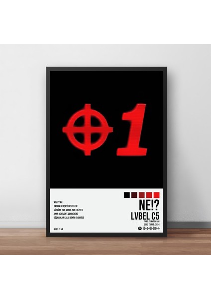 Lvbel C5 - Ne!? Spotify Çerçeveli Poster Tablo