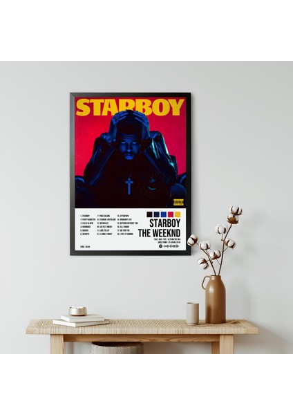 The Weeknd - Starboy / Çerçeveli Poster Tablo