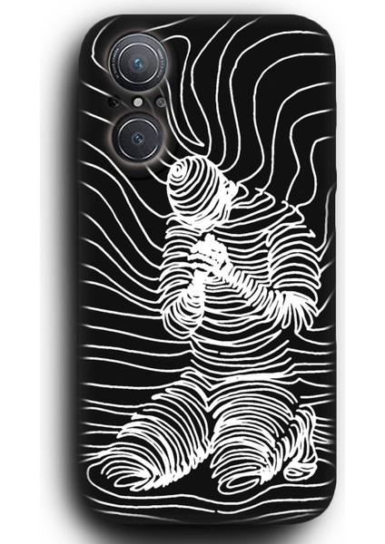 Huawei Nova 9 Se Uyumlu Lansman Telefon Kılıfı "Çizgi Adam Sanat Line Art Merhamet"