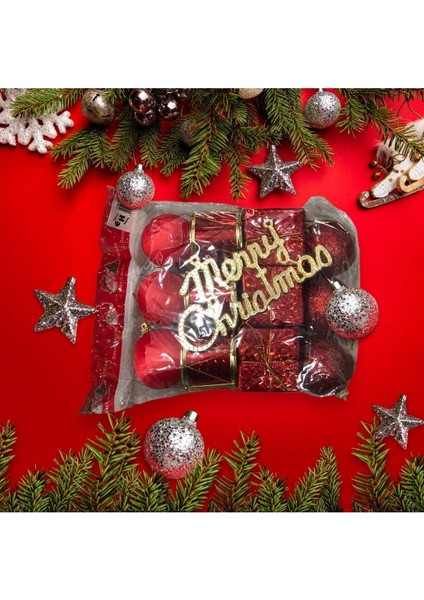 Yeni Yıl Yılbaşı Noel Çam Ağacı Süsü 13 Parça Noel Çam Ağacı Süsleme Chrismistmas Lüx 13 Parça indirimleri