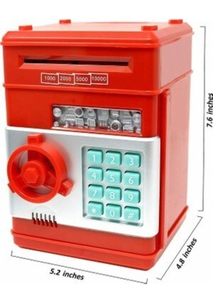 Atm Tasarımlı Para Kasası Kumbara Şifreli Kırmızı Atm Kasa Para Yutan Kumbara Şifreli Kırmızı fiyatları