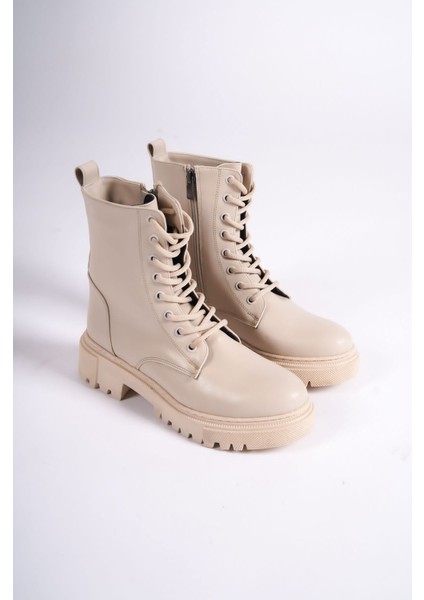 Kadın Emil Shoes Bej Postal Fermuarlı Bağçıklı Bot fiyatları