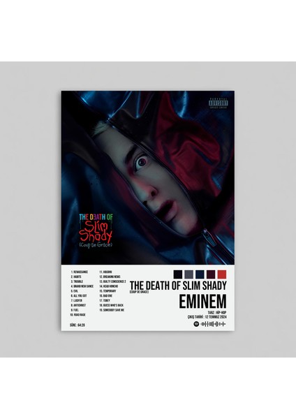 Eminem - The Death Of Slım Shady / Tasarımlı Poster