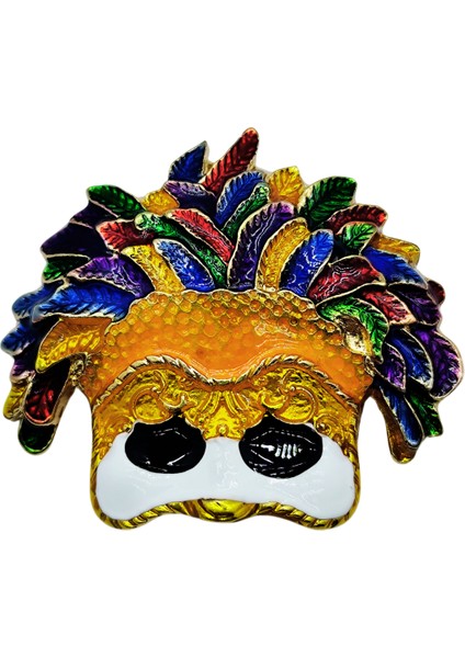 Renkli Karnaval Maskesi Broş modelleri