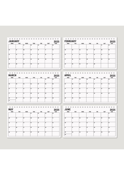 2025 Aylık Planlayıcı Masa Takvimi, 2025 Masa Takvimi, Notlu Takvim, 2025 Monthly Planner Desk Calendar