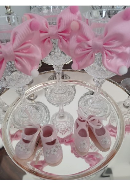 Lohusa ,yeni Doğan Misafir Sunum Ikram Seti, Şerbet Bardağı Kadehi Dekoru, Çikokolata, Kolonya modelleri