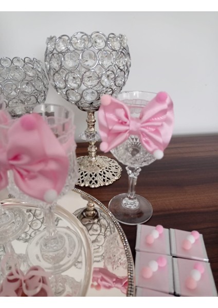 Lohusa ,yeni Doğan Misafir Sunum Ikram Seti, Şerbet Bardağı Kadehi Dekoru, Çikokolata, Kolonya fırsatları