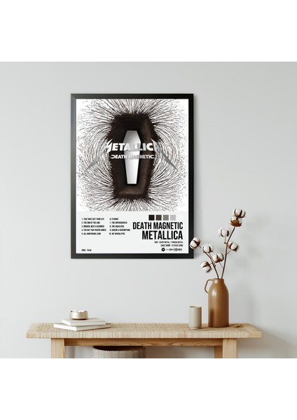Metallica - Death Magnetic Albüm Spotify Çerçeveli Poster Tablo modelleri