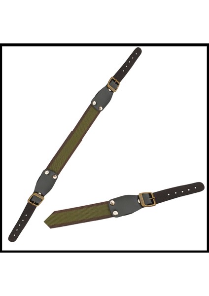 Uyguna-Yakala Haki/kahve Tüfek Askı Kayışı 3 cm Kolon - 044-H