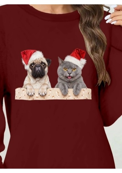 Kadın Uzun Kollu Bisiklet Yaka Desenli Viskon Iki Iplik Elbise fiyatları