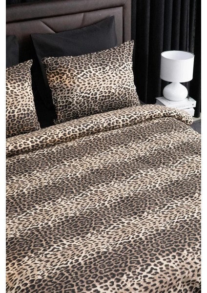Çift Kişilik Nevresim Takımı Leopar (Çarşafı Lastikli) fırsatları