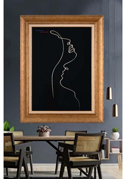 Altın Çerçeveli Paspartulu Tablo U2169