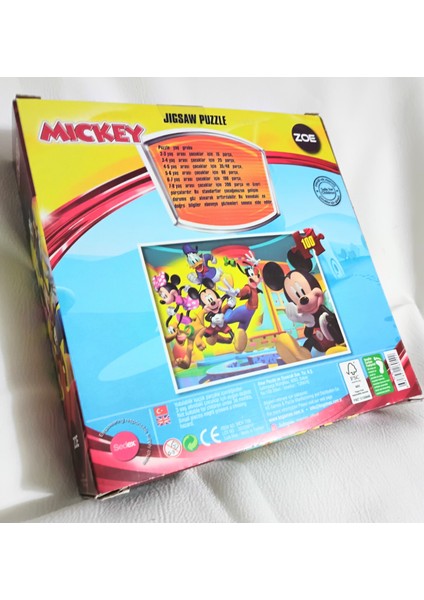 Mickey Fare Disney 100 Parça Puzzle Yapboz