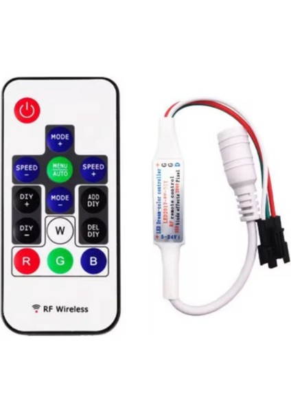 5-24V Pixel LED Kontrol Kumandası Argb SP104E