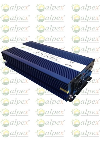 Alpex 2000 W Watt 24 V Volt Tam Sinüs Inverter Çevirici