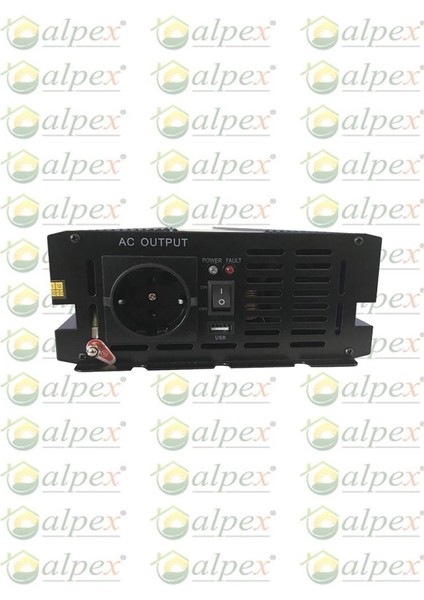Alpex 2000 W Watt 24 V Volt Tam Sinüs Inverter Çevirici