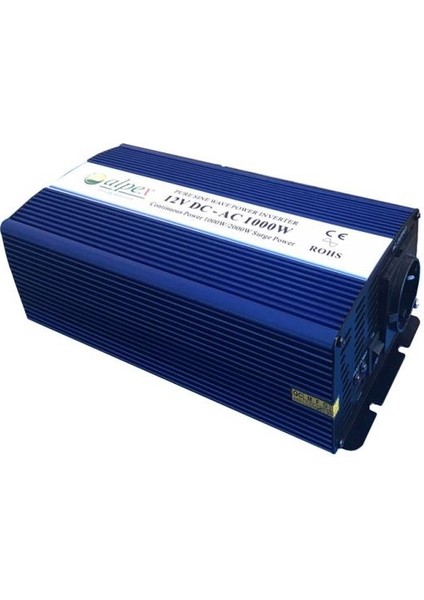 Alpex 1000 Watt 12 Volt Invertör Tam Sinüs Inverter