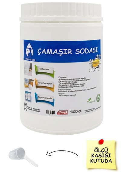 Lucida Clean Organik Çamaşır Sodası 1000 gr