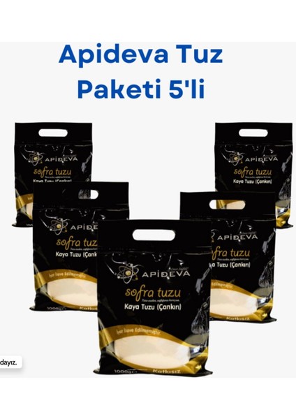 Çankırı Kaya Tuzu 1kg*5li Set Gimdes Sertifikalı