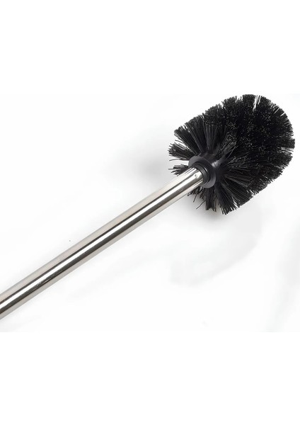 Paslanmaz Metal Tuvalet Fırçası – Metal Saplı Klozet Temizleyici WC Fırçası 33x8x7 cm (1 Adet)