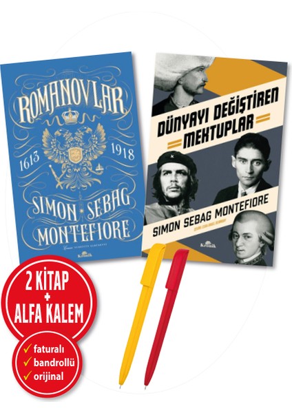Romanovlar - Dünyayı Değiştiren Mektuplar 2 Kitap - Simon Sebag Montefiore - Alfa Kalem