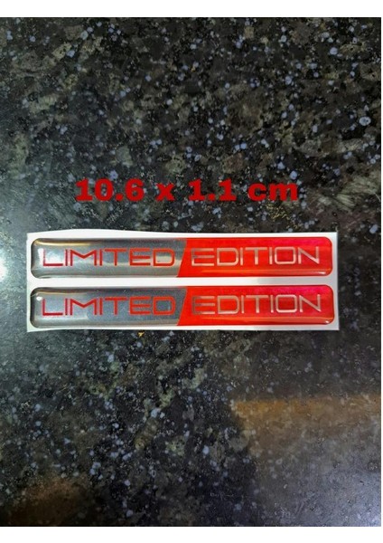 Limited Edition 3D Sticker Damla Stiker Kırmızı