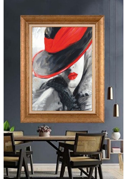 Altın Çerçeveli Paspartulu Tablo U2804