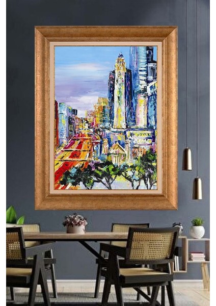 Altın Çerçeveli Paspartulu Tablo U1311