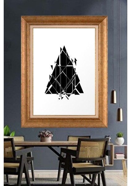 Altın Çerçeveli Paspartulu Tablo U2525