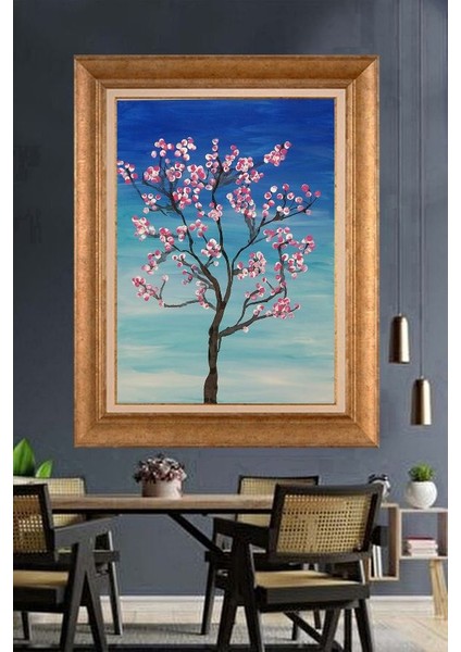 Altın Çerçeveli Paspartulu Tablo U67