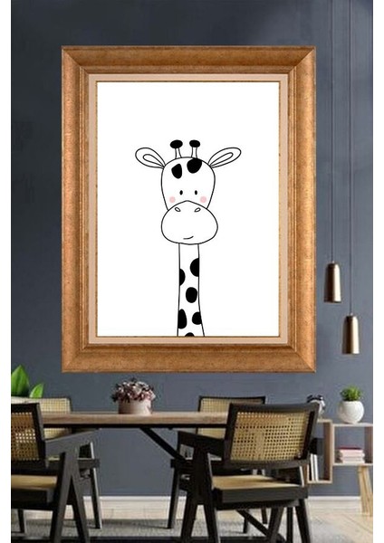 Altın Çerçeveli Paspartulu Tablo U3631