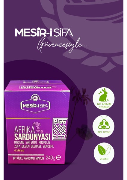 Mesir- i Şifa Afrika Sardunyası Macun 240 gr modelleri