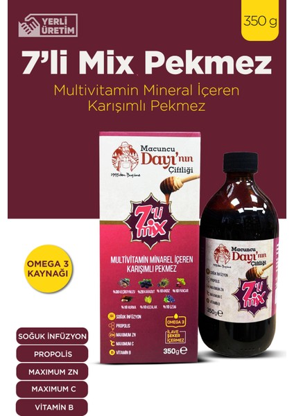 Mesir-i Şifa 7'li Mi x Multi-Vitamin Mineral İçeren Karışımlı Pekmez