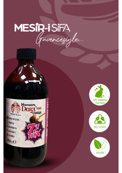 Mesir-i Şifa 7'li Mi x Multi-Vitamin Mineral İçeren Karışımlı Pekmez