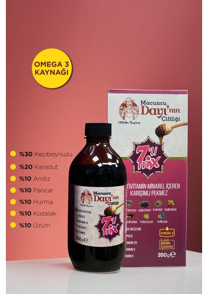 Mesir-i Şifa 7'li Mi x Multi-Vitamin Mineral İçeren Karışımlı Pekmez