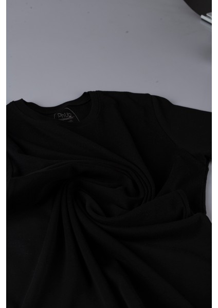 Pamuklu Ribana Kısa Kollu 0 Yaka T-Shirt/fanila fiyatları