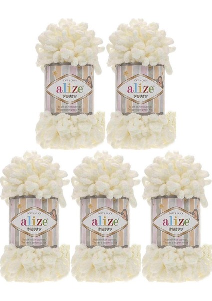 Puffy 5'li Paket - 62 Krem
