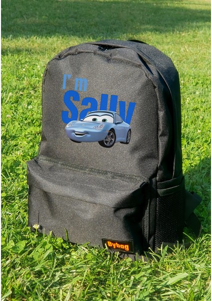 Mcqueen & Sallly 2 Adet Cars Baskılı Siyah Sırt Çantası Sevgili Çift modelleri