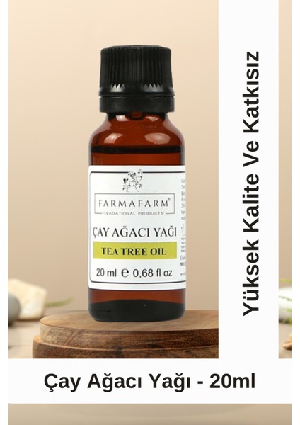 Çay Ağacı Yağı 20 ml Aromatik Yağ, Yüksek Kalite ve Katkısız