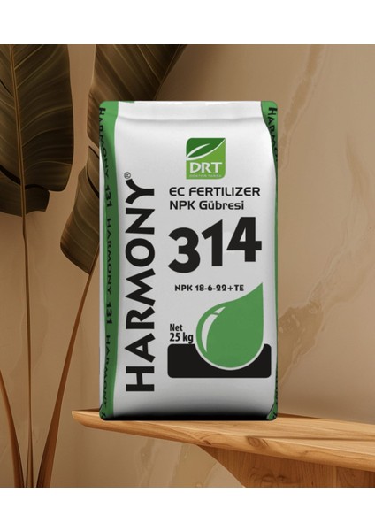 Damlama Gübresi Npk Harmoni 314 18+06+22+Te Potaslı Meyve Iridici (25 Kg)