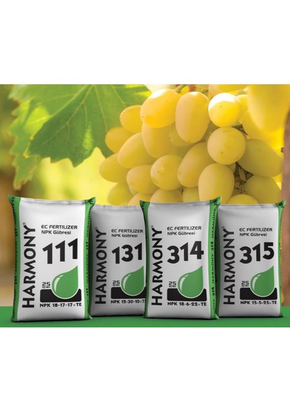 Damlama Gübresi Npk Harmoni 314 18+06+22+Te Potaslı Meyve Iridici (25 Kg) fırsatları