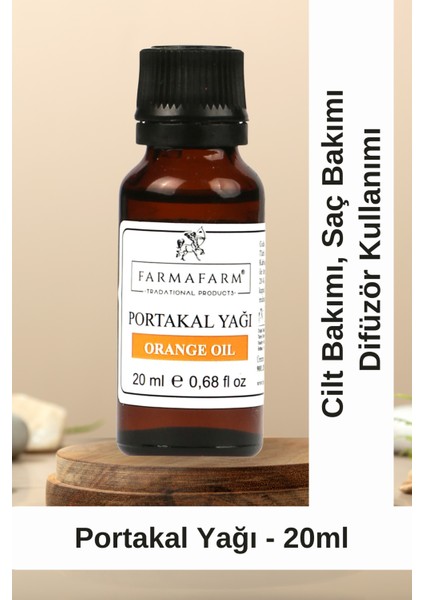 Portakal Yağı - 20ml | Doğal ve Ferahlatıcı Aromaterapi Yağı