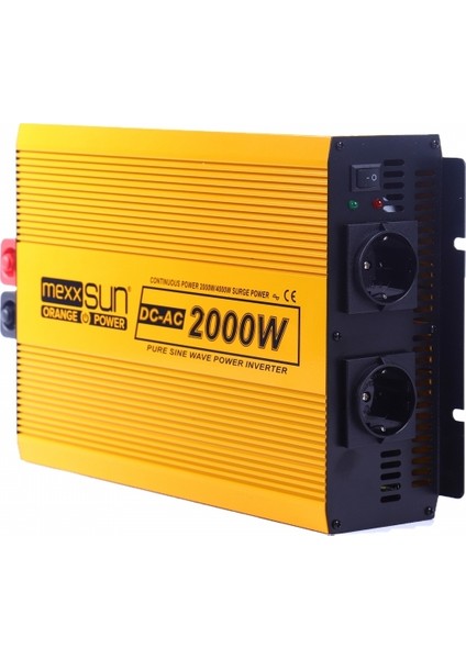 Mexxsun 2000 Watt 12V/220V Tam Sin.inverter