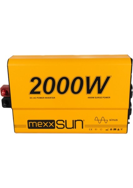 Mexxsun 2000 Watt 12V/220V Tam Sin.inverter