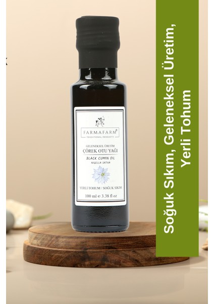 FARMAFARM DOĞAL SAĞLIK Soğuk Sıkım Çörek Otu Yağı - 100ml | Yerli Ürün, Ata Tohumu, Geleneksel Üretim, Bitkisel Yağ fiyatları