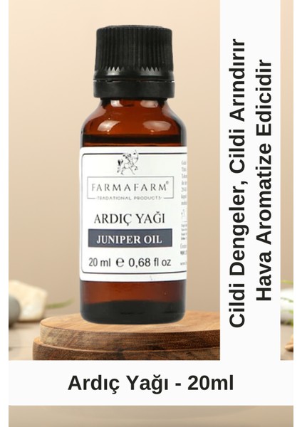 Doğal Ardıç Yağı 20 ml - Aromatik ve Saf Juniperus Communis Yağı